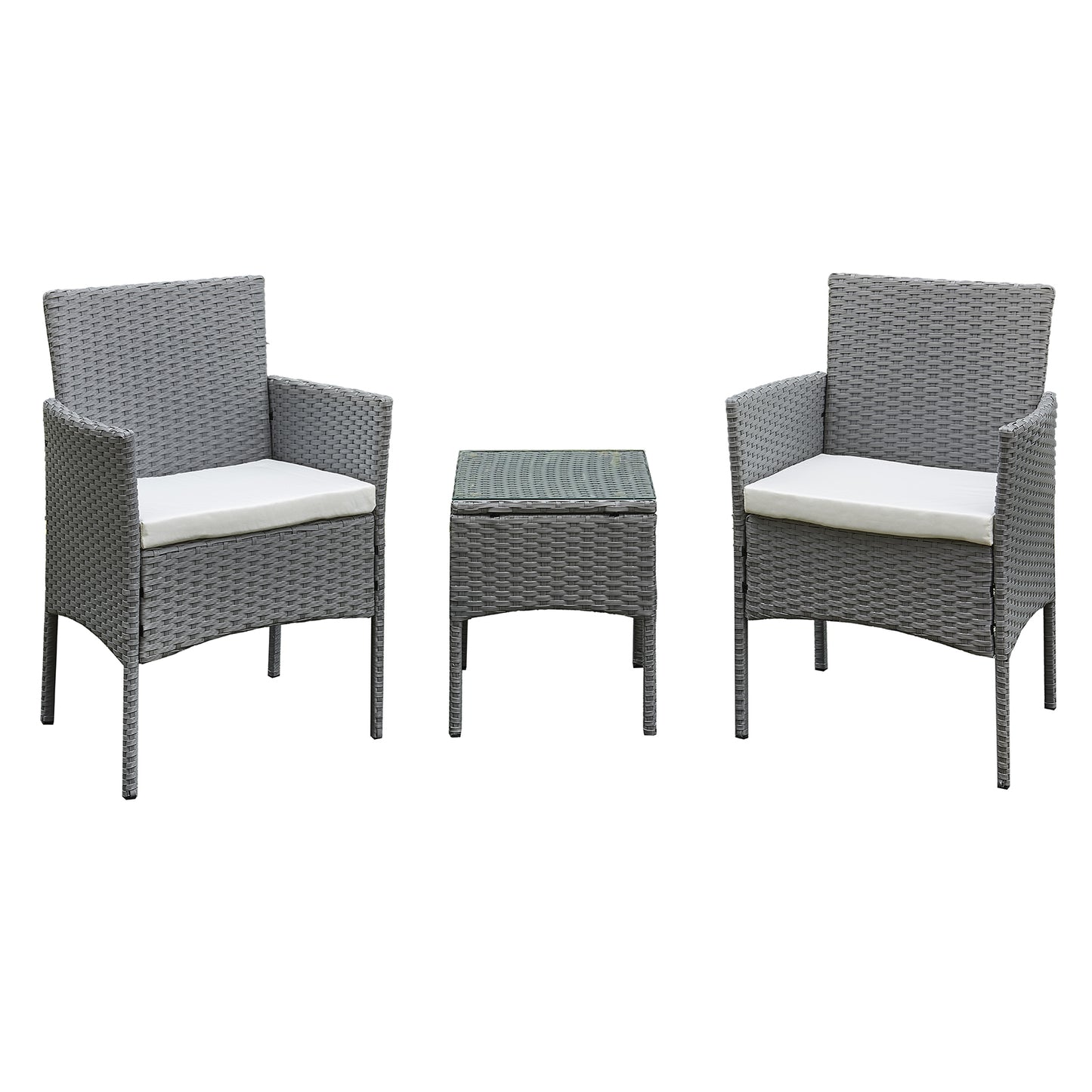 Oseasons¨ Antigua Rattan 2 Seat Tea for Two Set in Grey