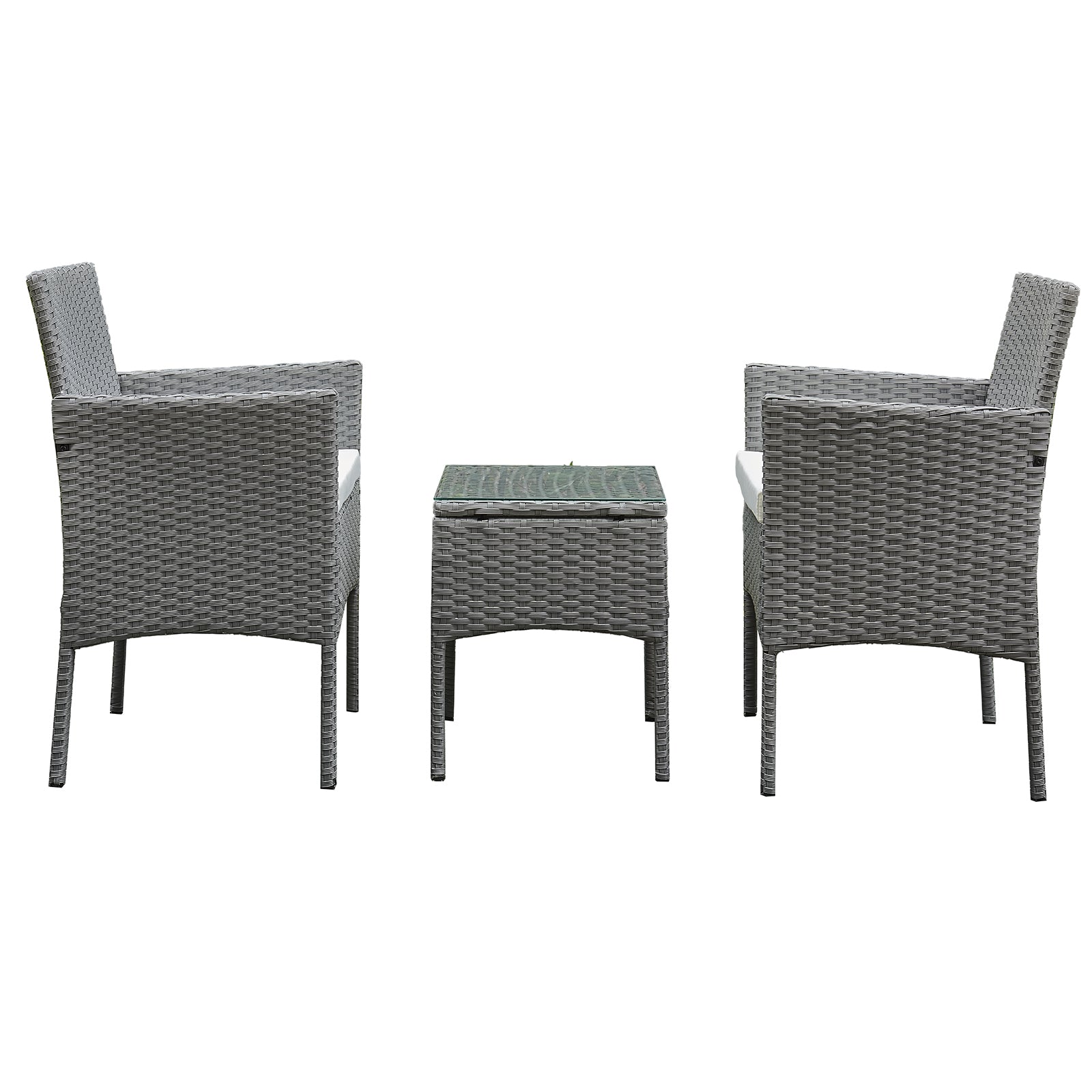 Oseasons¨ Antigua Rattan 2 Seat Tea for Two Set in Grey