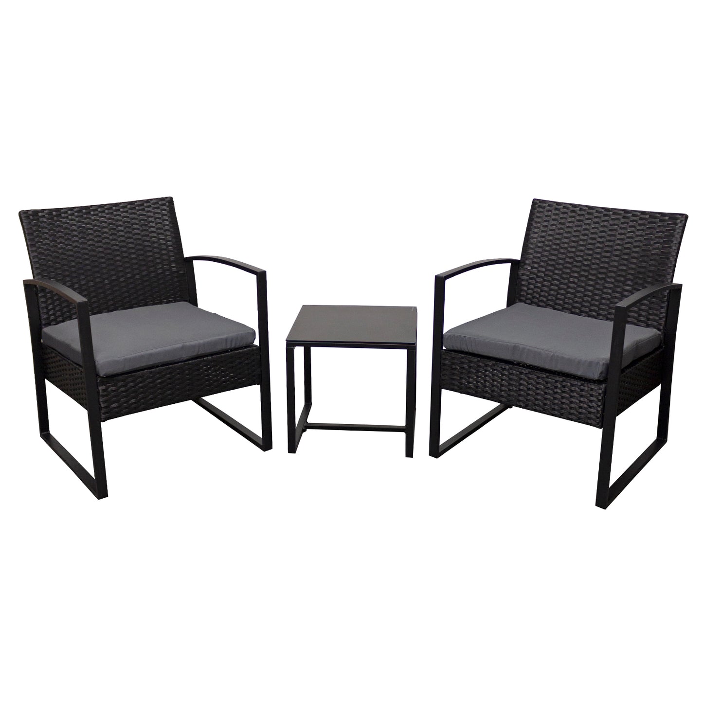 Oseasons¨ Cumberland KD Rattan 2 Seat Tea for Two Set in Black