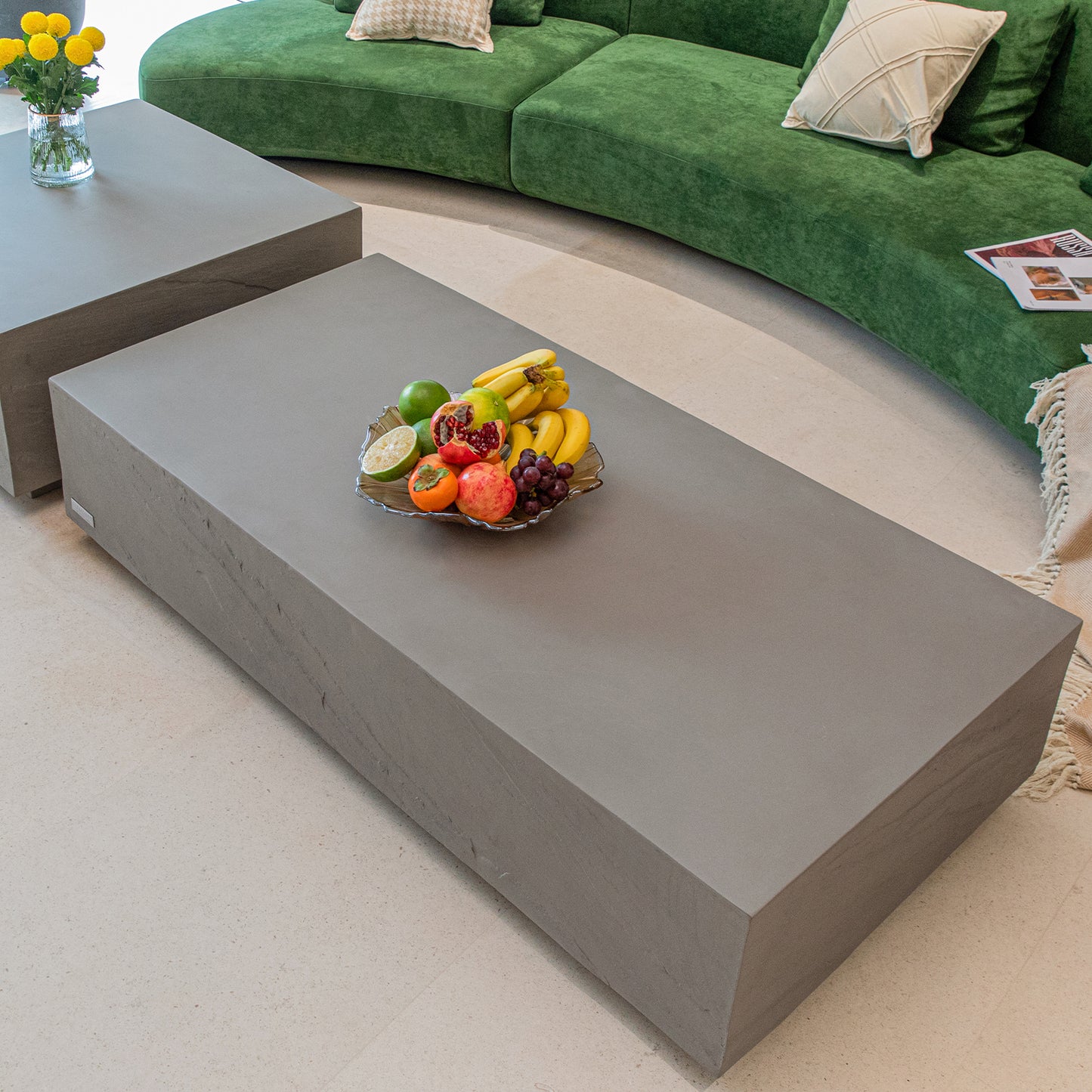 Elementi¨ Colorado GRC Rectangular Coffee Table in Space Gray