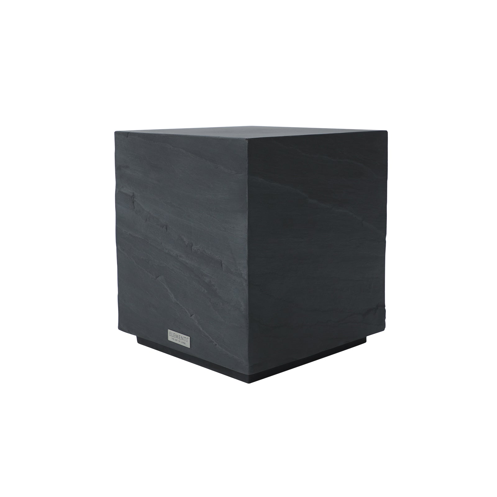 Elementi¨ Colorado GRC Side Table in Slate Black