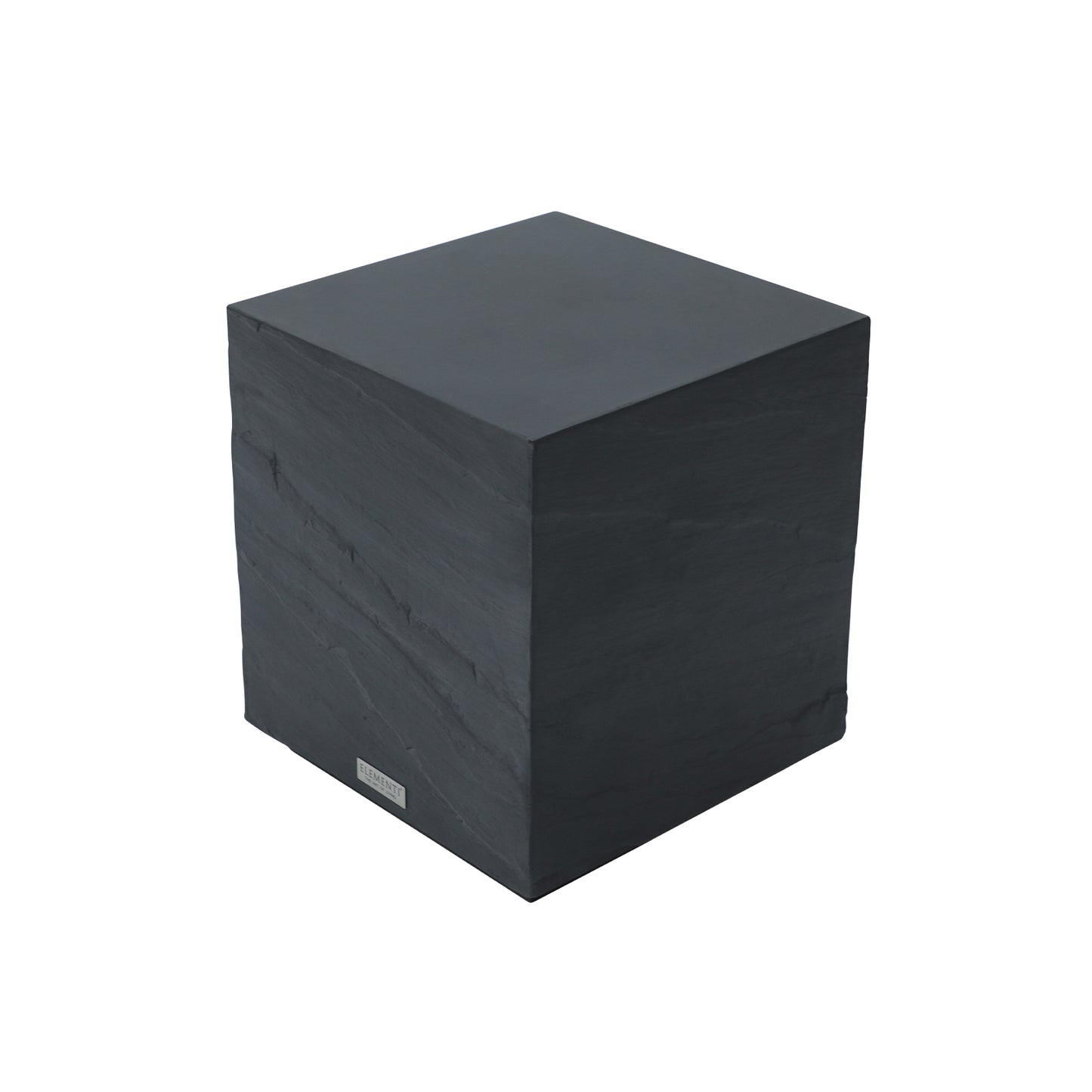 Elementi¨ Colorado GRC Side Table in Slate Black