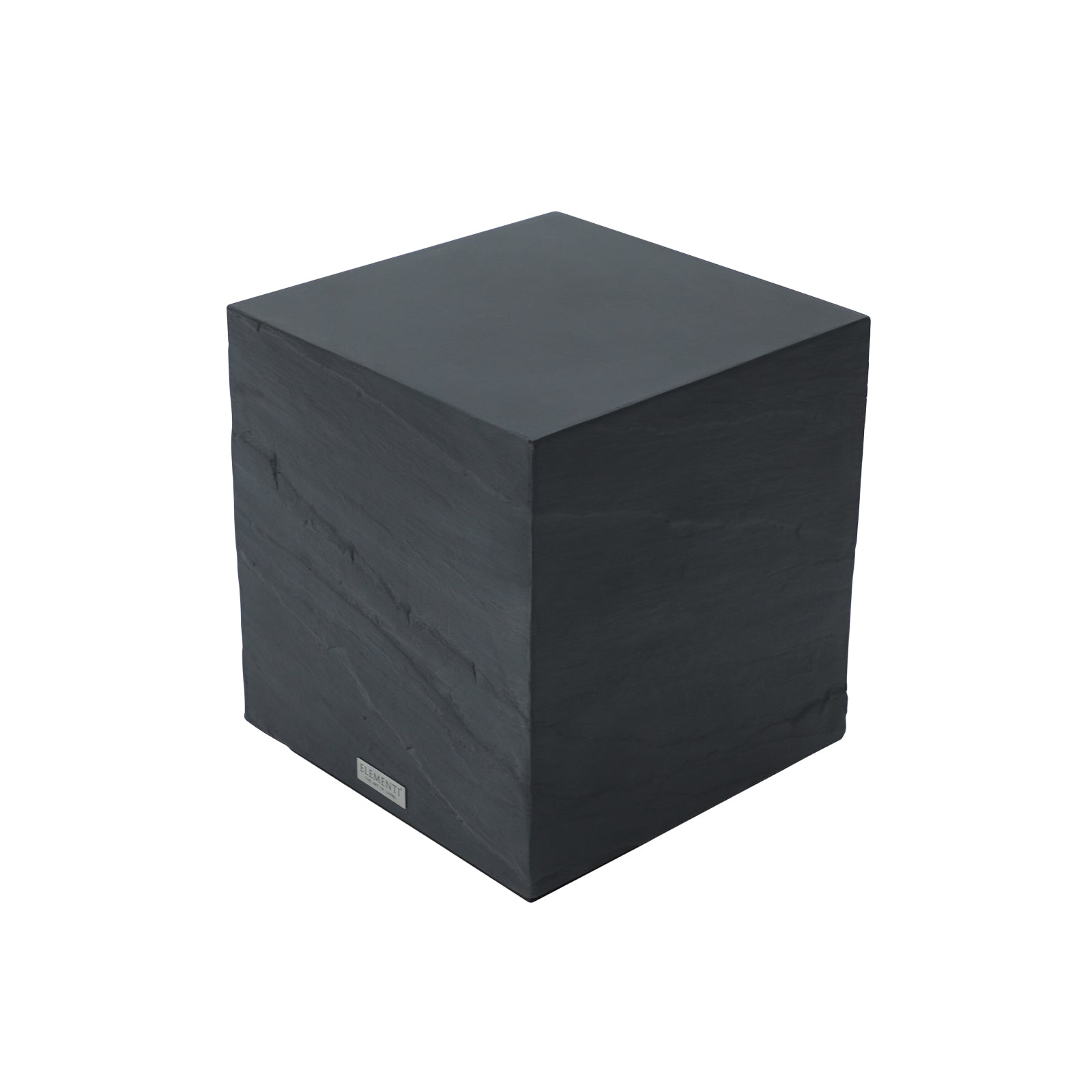 Elementi¨ Colorado GRC Side Table in Slate Black