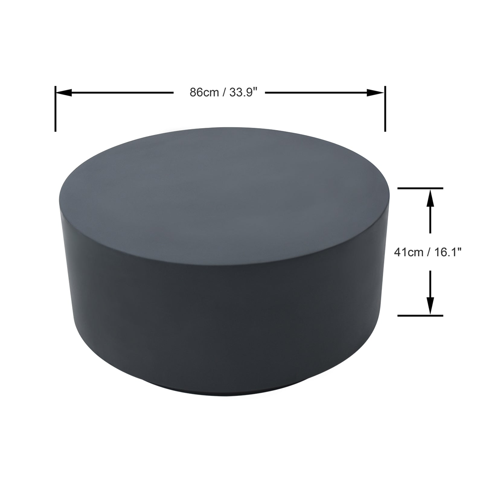 Elementi¨ Rome GRC Coffee Table in Slate Black