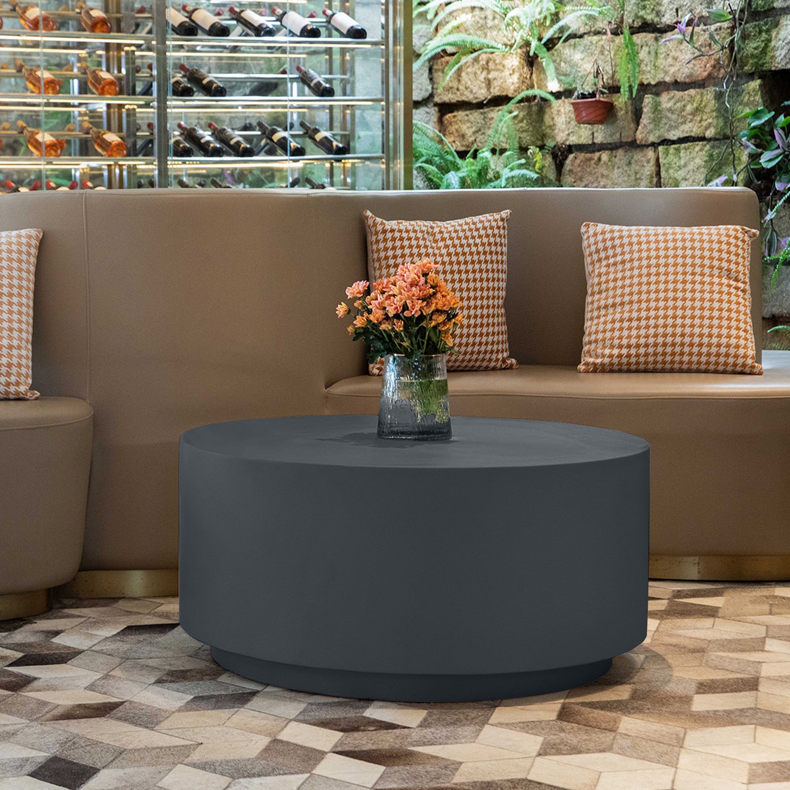 Elementi¨ Rome GRC Coffee Table in Slate Black