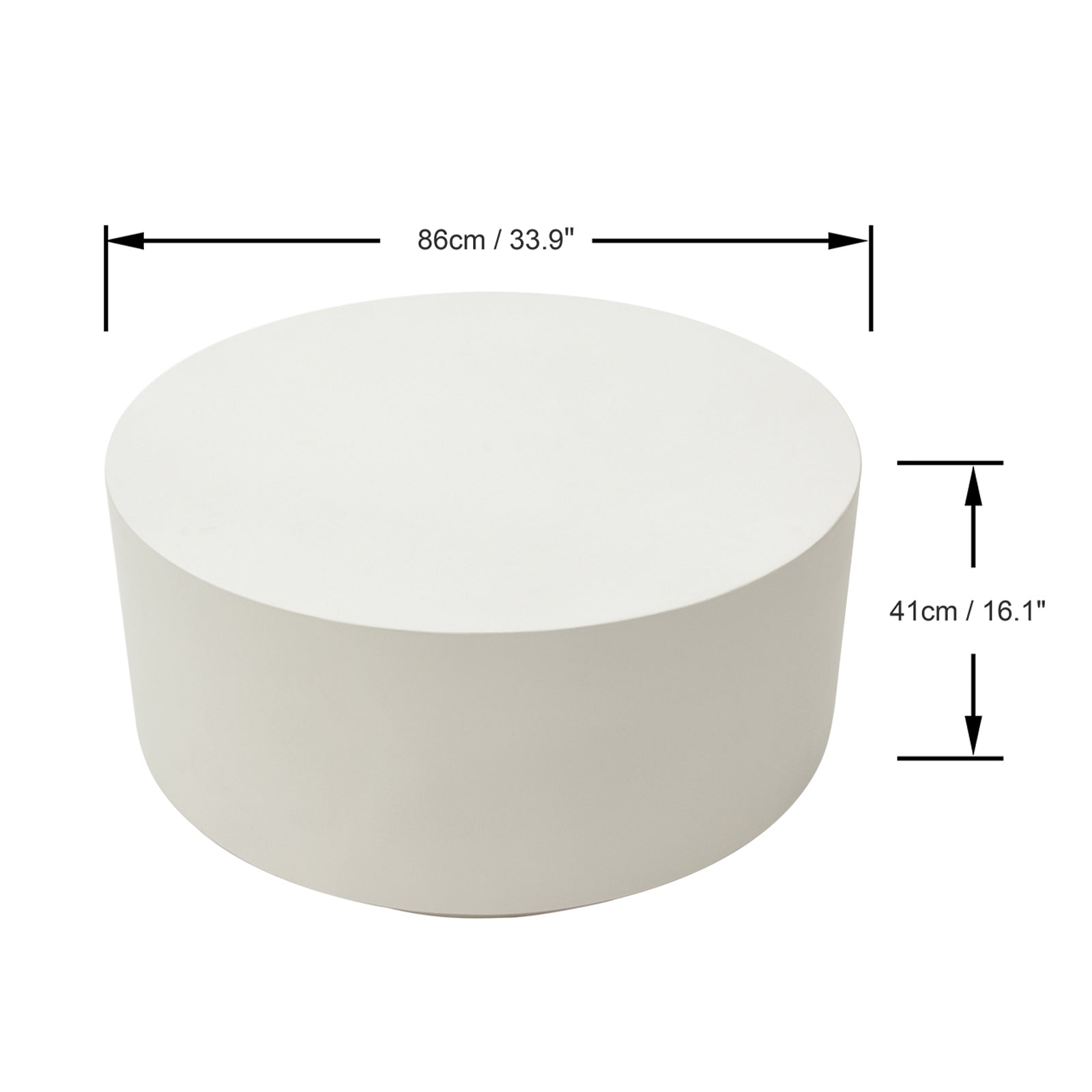 Elementi¨ Rome GRC Coffee Table in Cream White