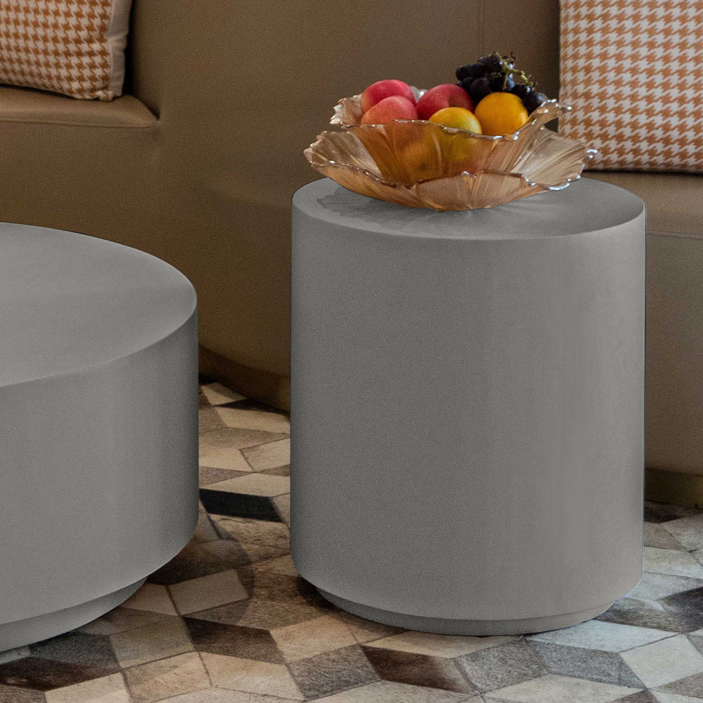 Elementi¨ Rome GRC Side Table in Space Gray