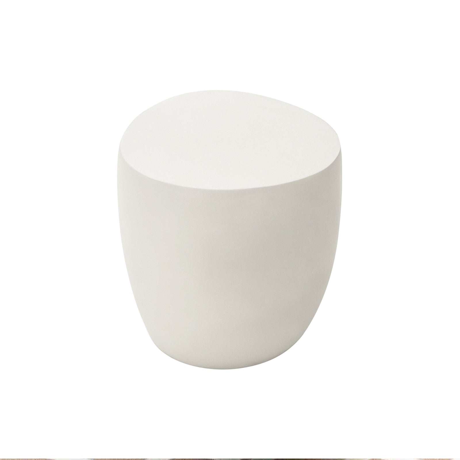 Elementi¨ Ikaria GRC Side Table in Cream White