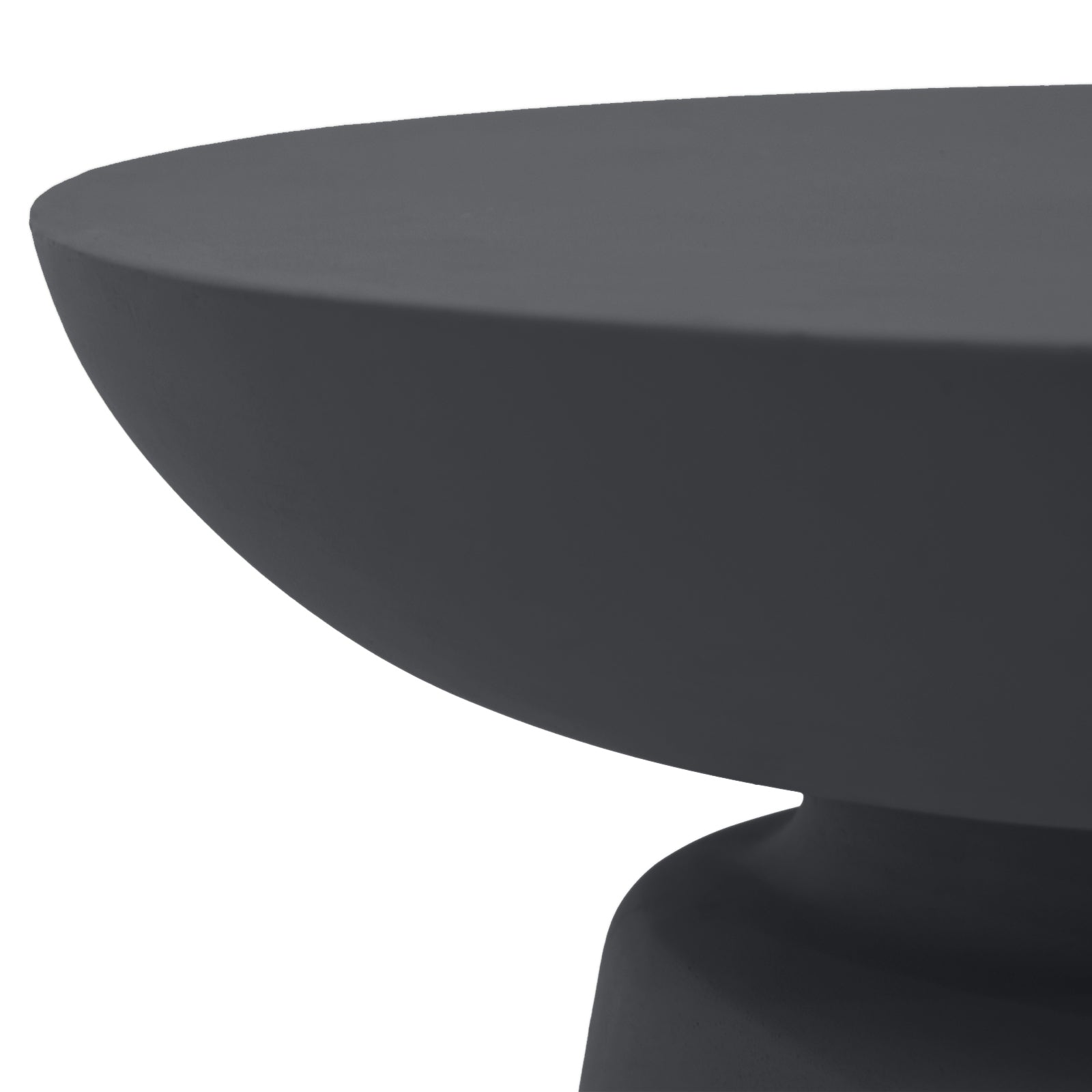 Elementi¨ Kylix GRC Side Table in Slate Black