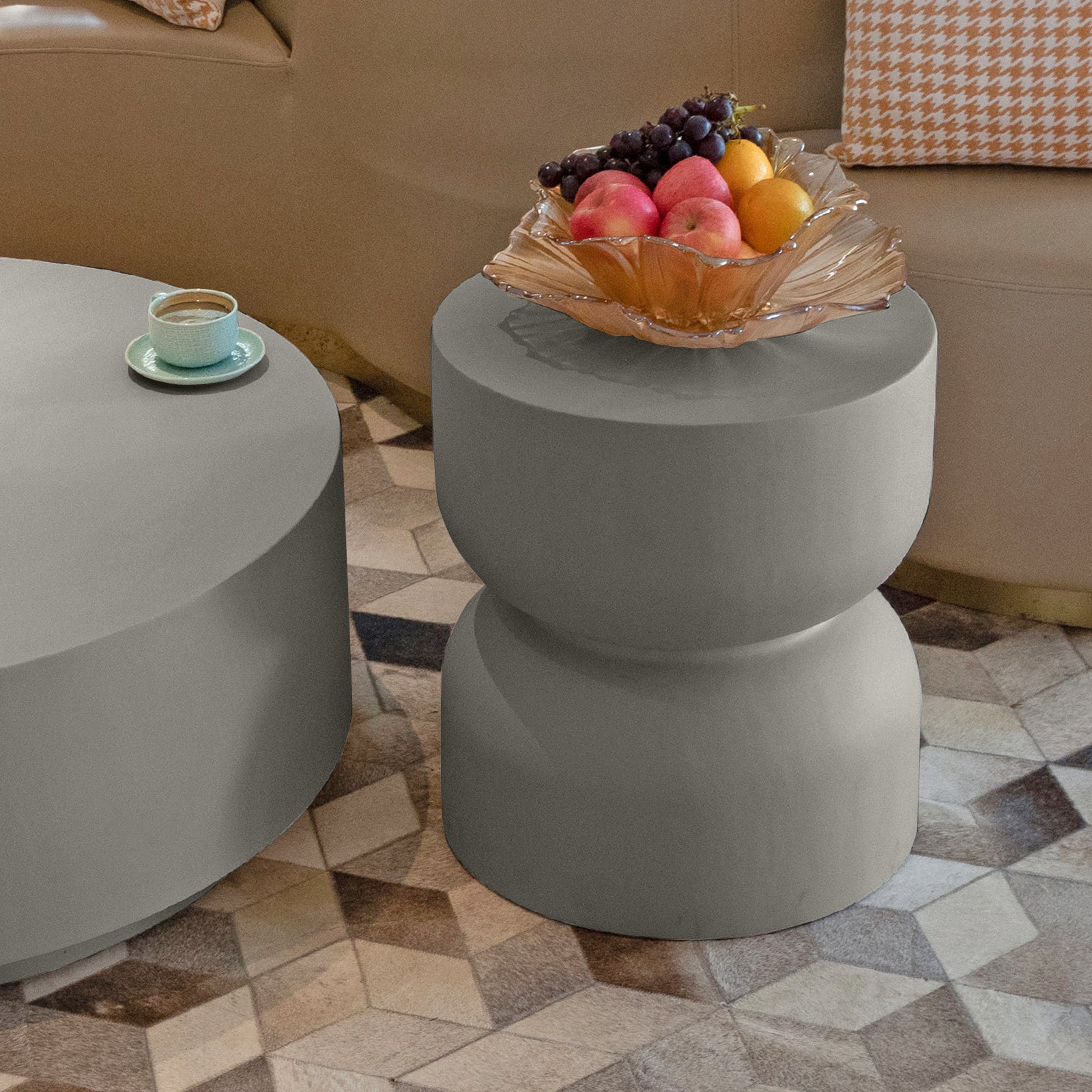 Elementi¨ Chronos GRC Side Table in Space Gray