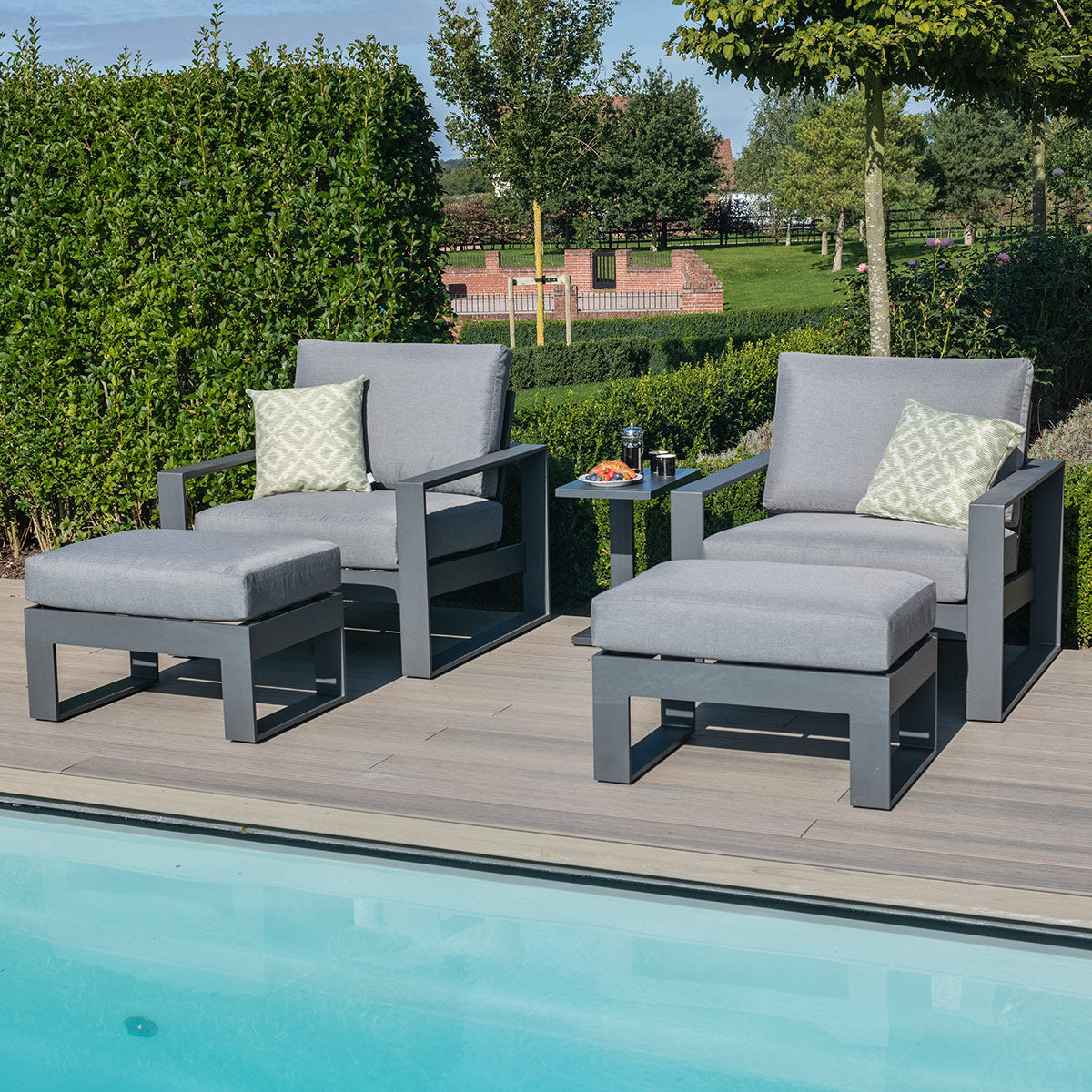 Amalfi 5pc Lounge Set in Grey