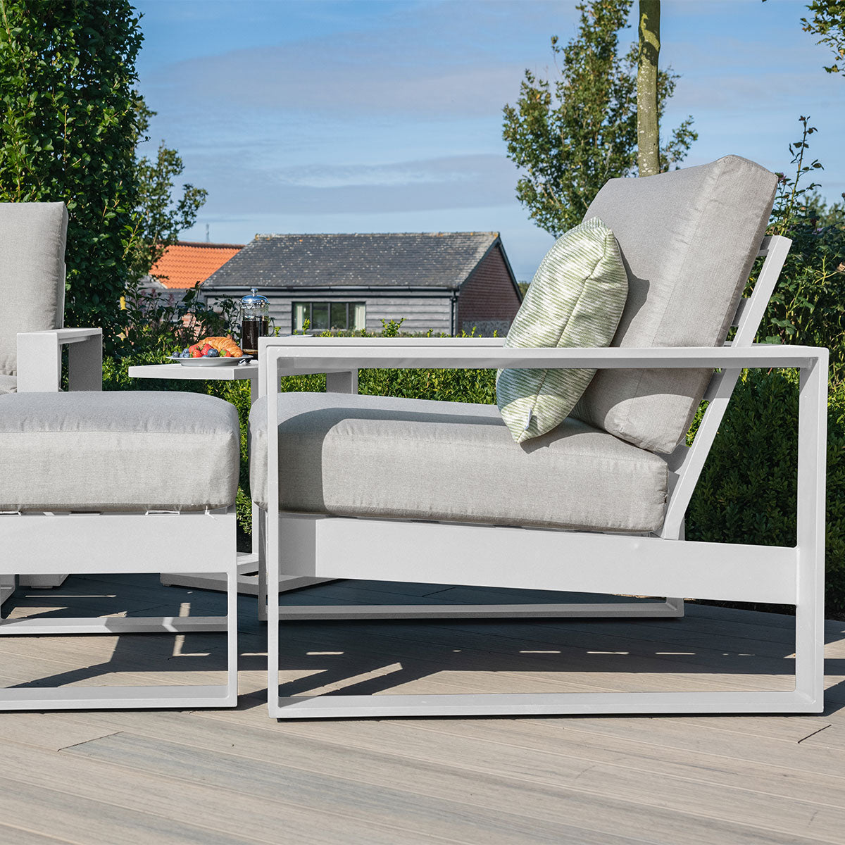 Amalfi 5pc Lounge Set in White