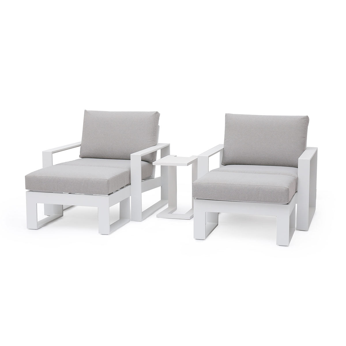 Amalfi 5pc Lounge Set in White