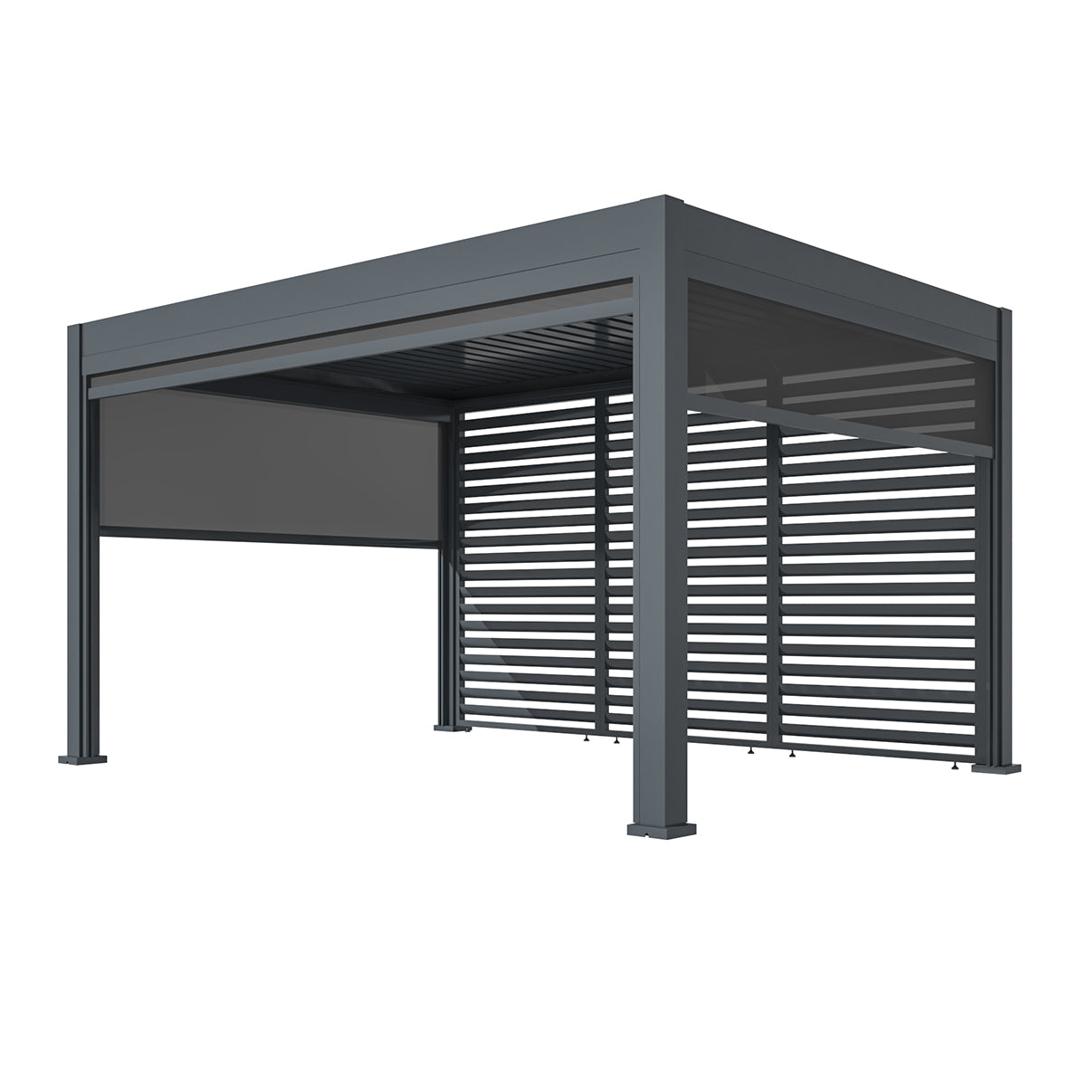 Eden Pergola Aluminium Rectangular 30x40 - Frame Only - Grey