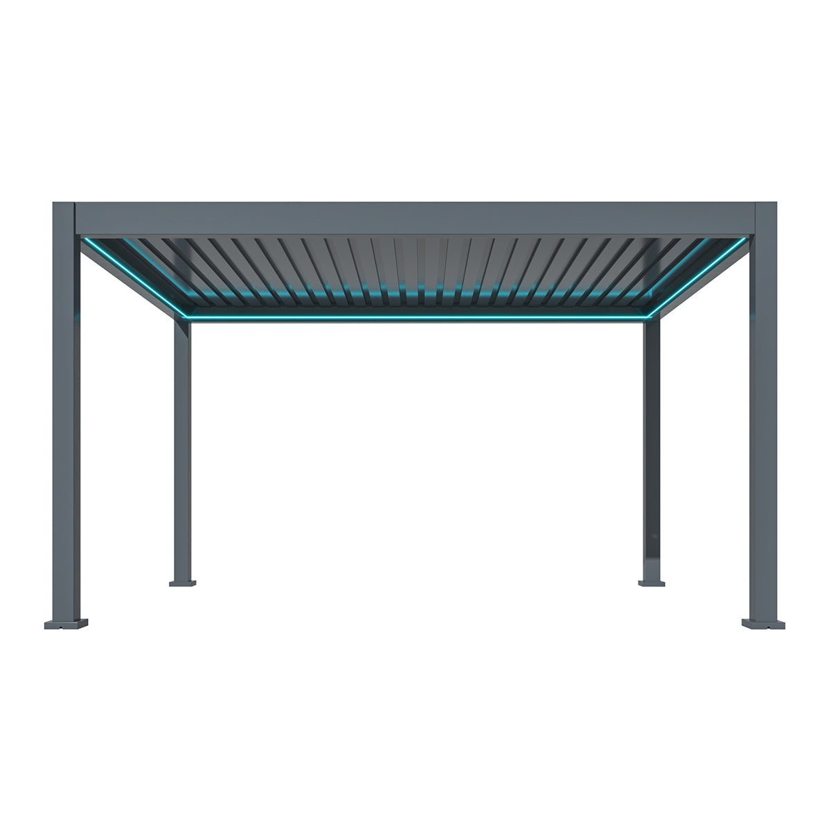 Eden Pergola Aluminium Rectangular 30x40 - Frame Only - Grey