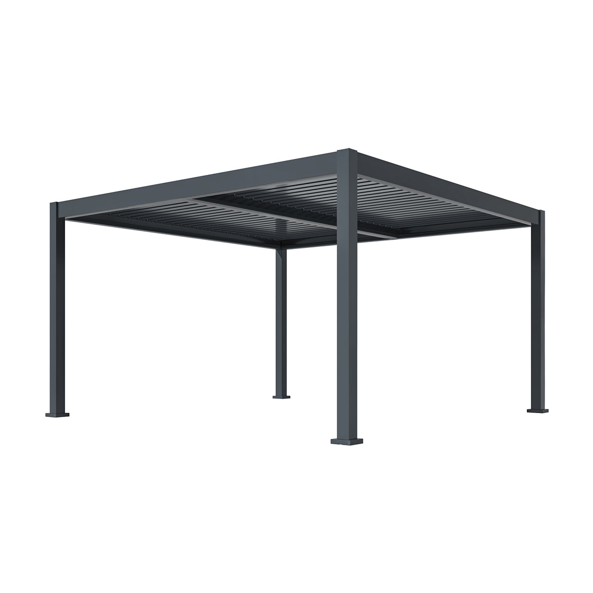 Eden Pergola Aluminium Square 40x40 - Frame Only - Grey