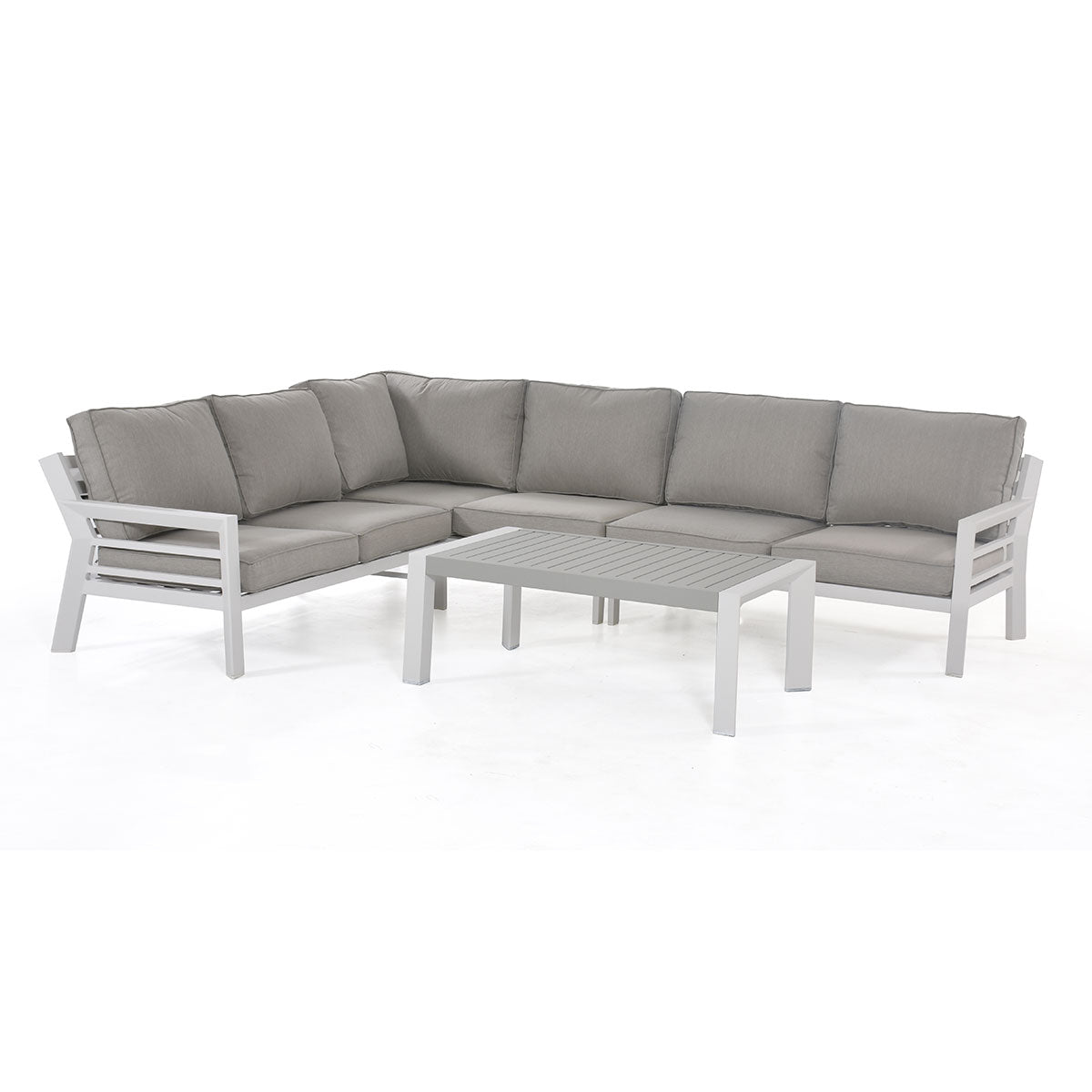 New York Corner Sofa Set in White