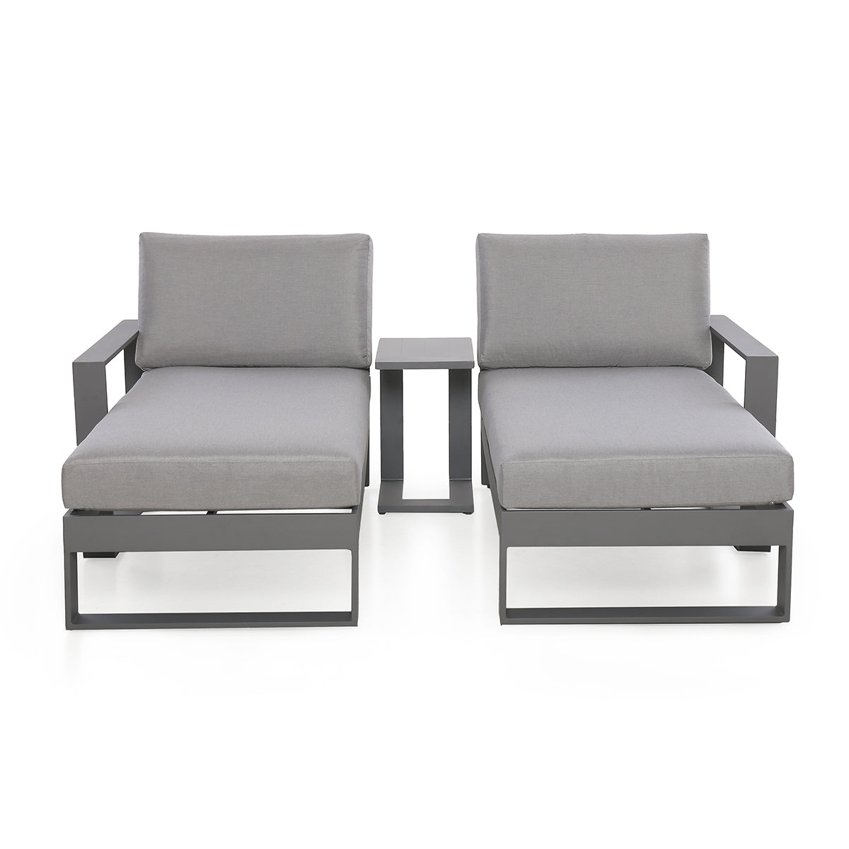 Amalfi Single Sunlounger in Grey