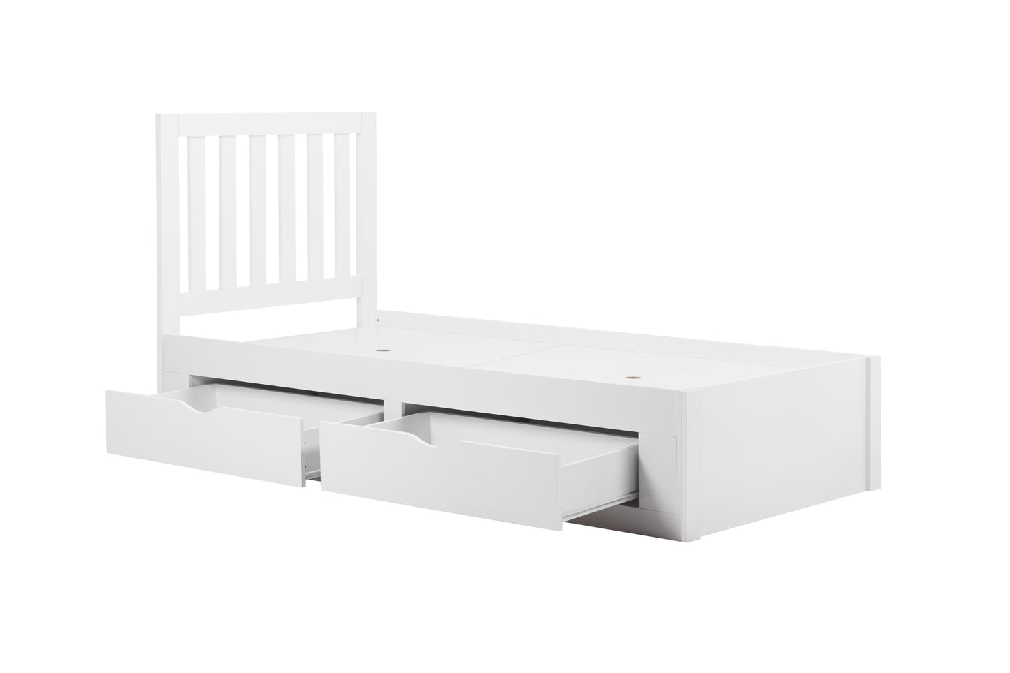 Appleby Single White Bed - Stylish Storage Solution for Compact Rooms