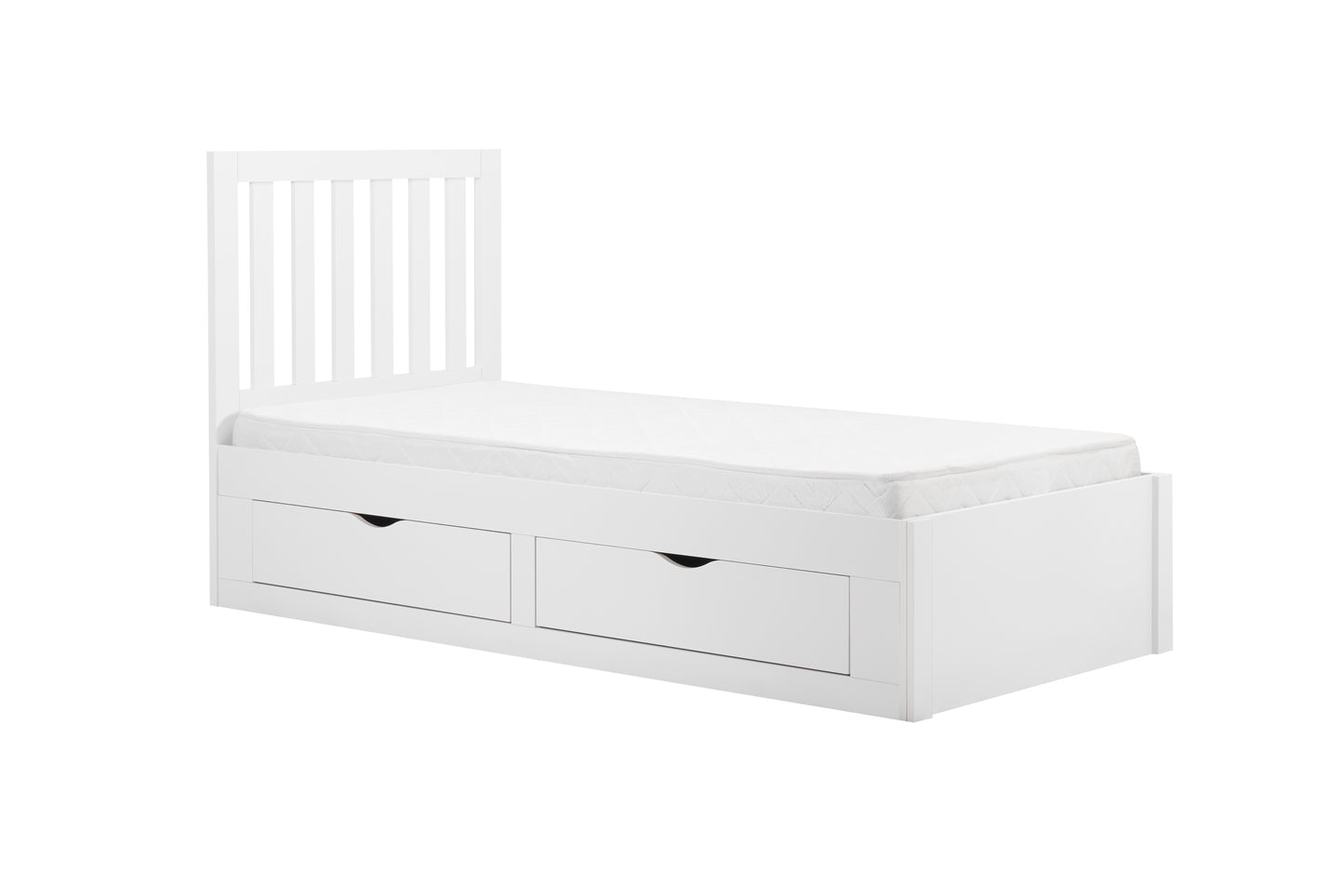 Appleby Single White Bed - Stylish Storage Solution for Compact Rooms