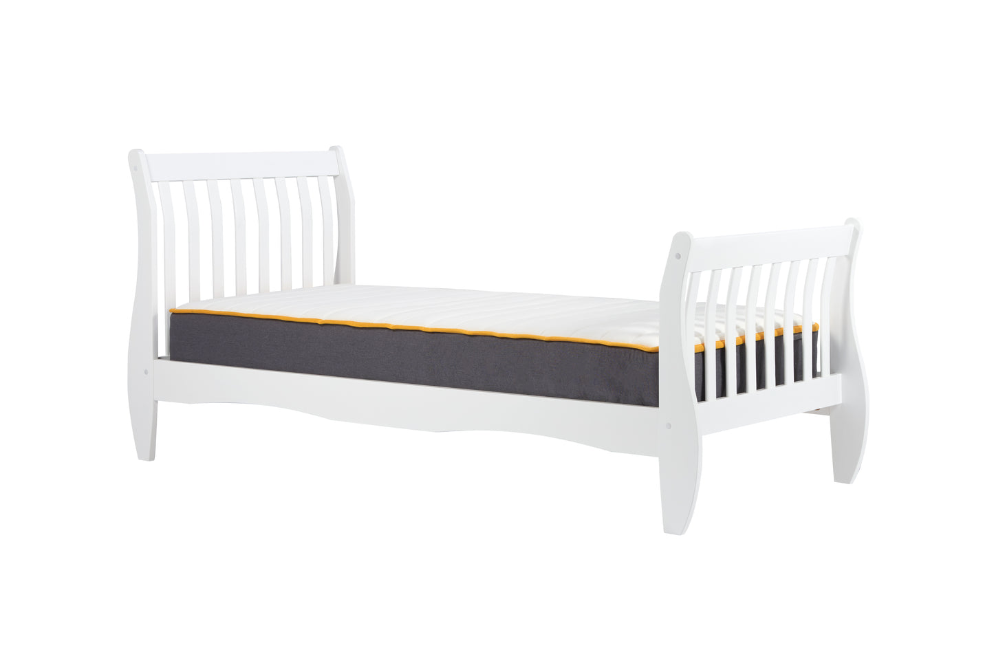 Belford White Bed Frame - Timeless Design with Superior Comfort - 3 Size Options