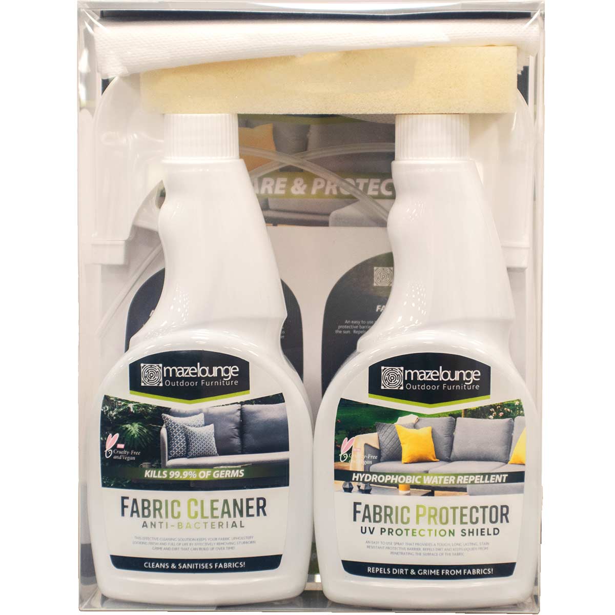 Cleaning Kit and Protector for Outdoor Fabric