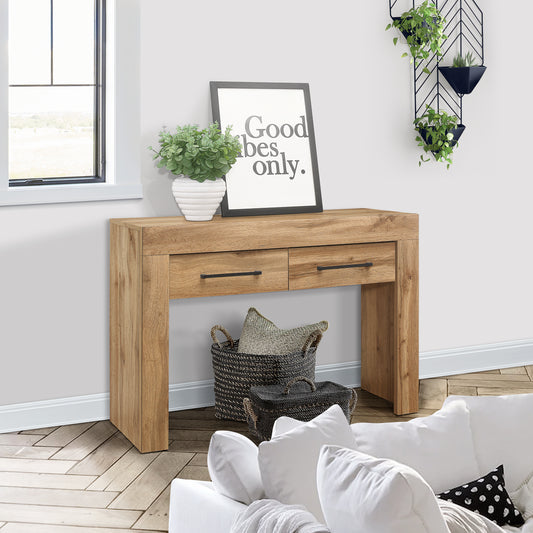 Compton 2-Drawer Console Table - Elegant and Functional Hallway Storage