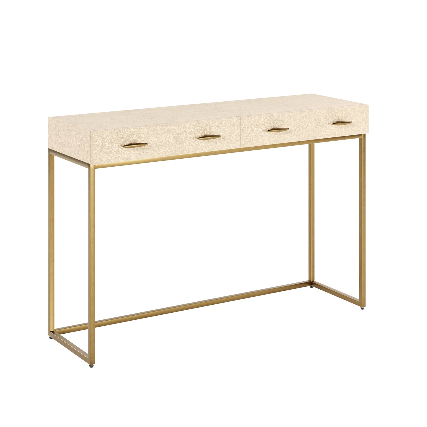 Hampton Console in Ivory Shagreen