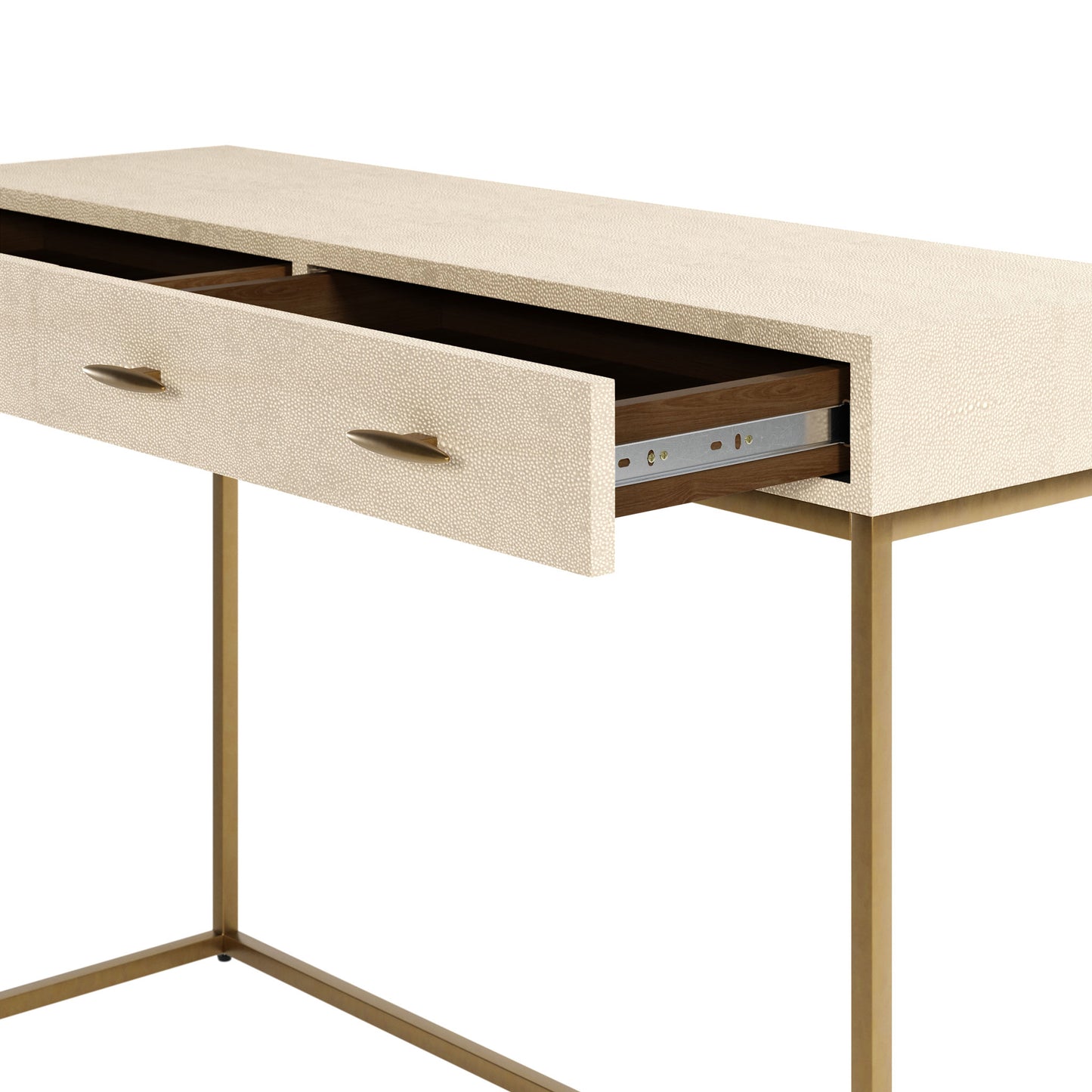 Hampton Console in Ivory Shagreen