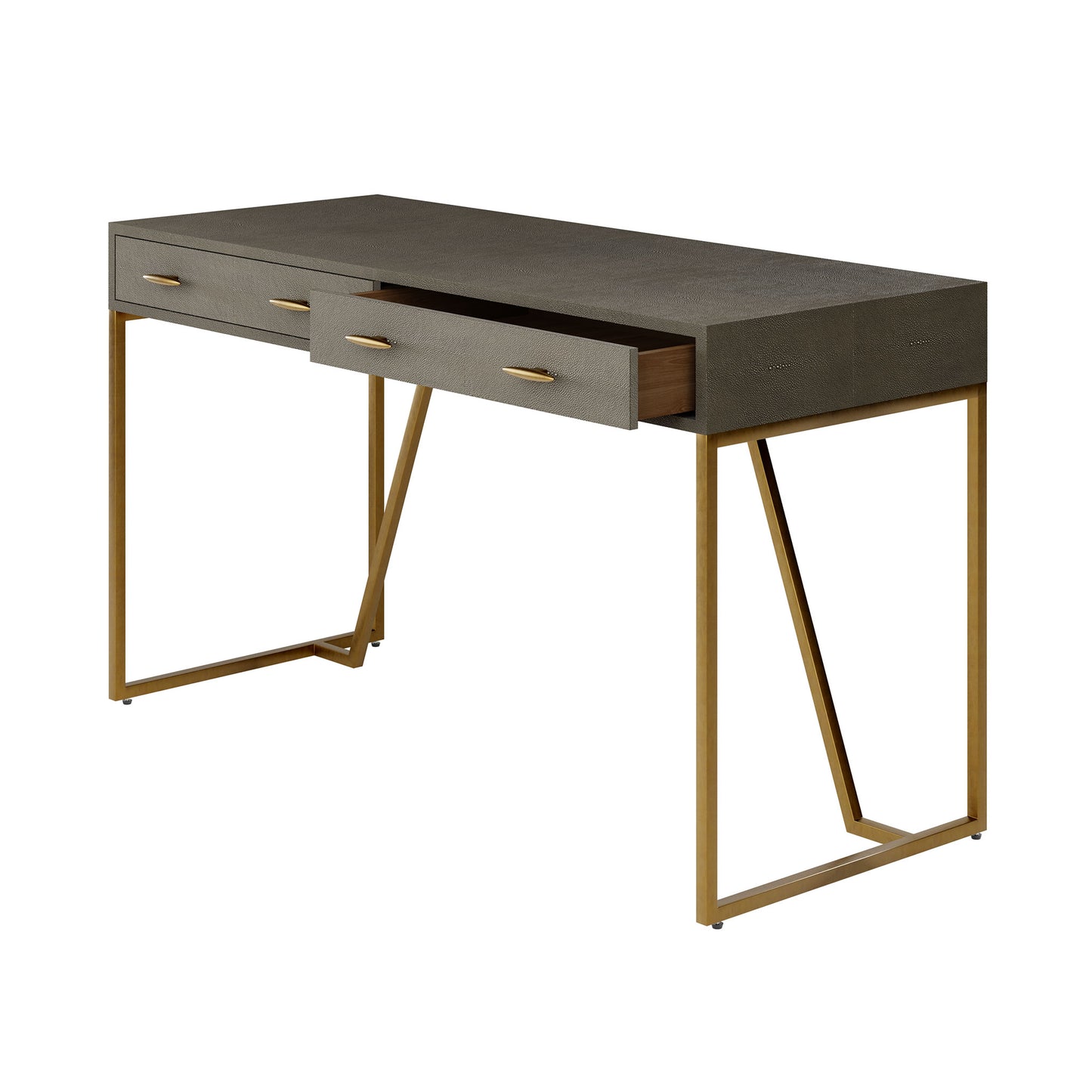 Hampton Desk in Grey Shagreen