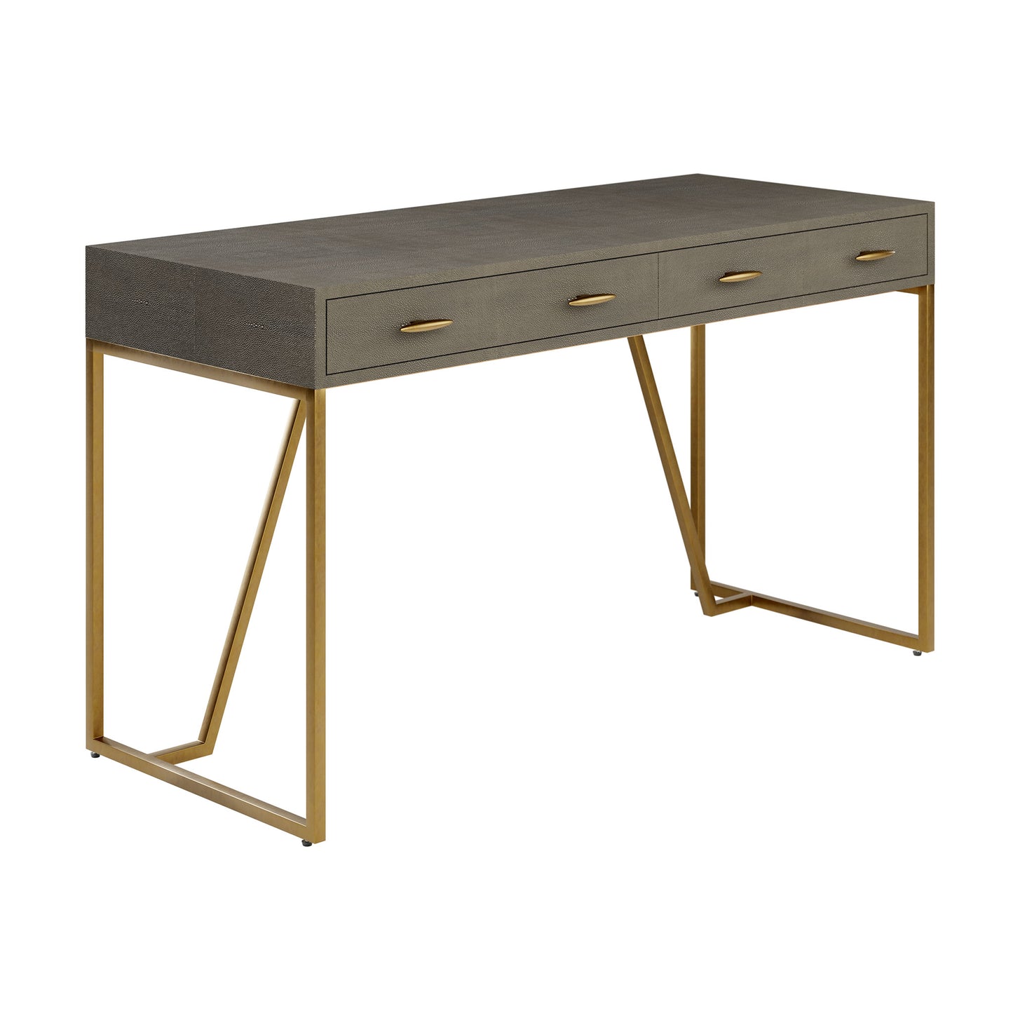 Hampton Desk in Grey Shagreen