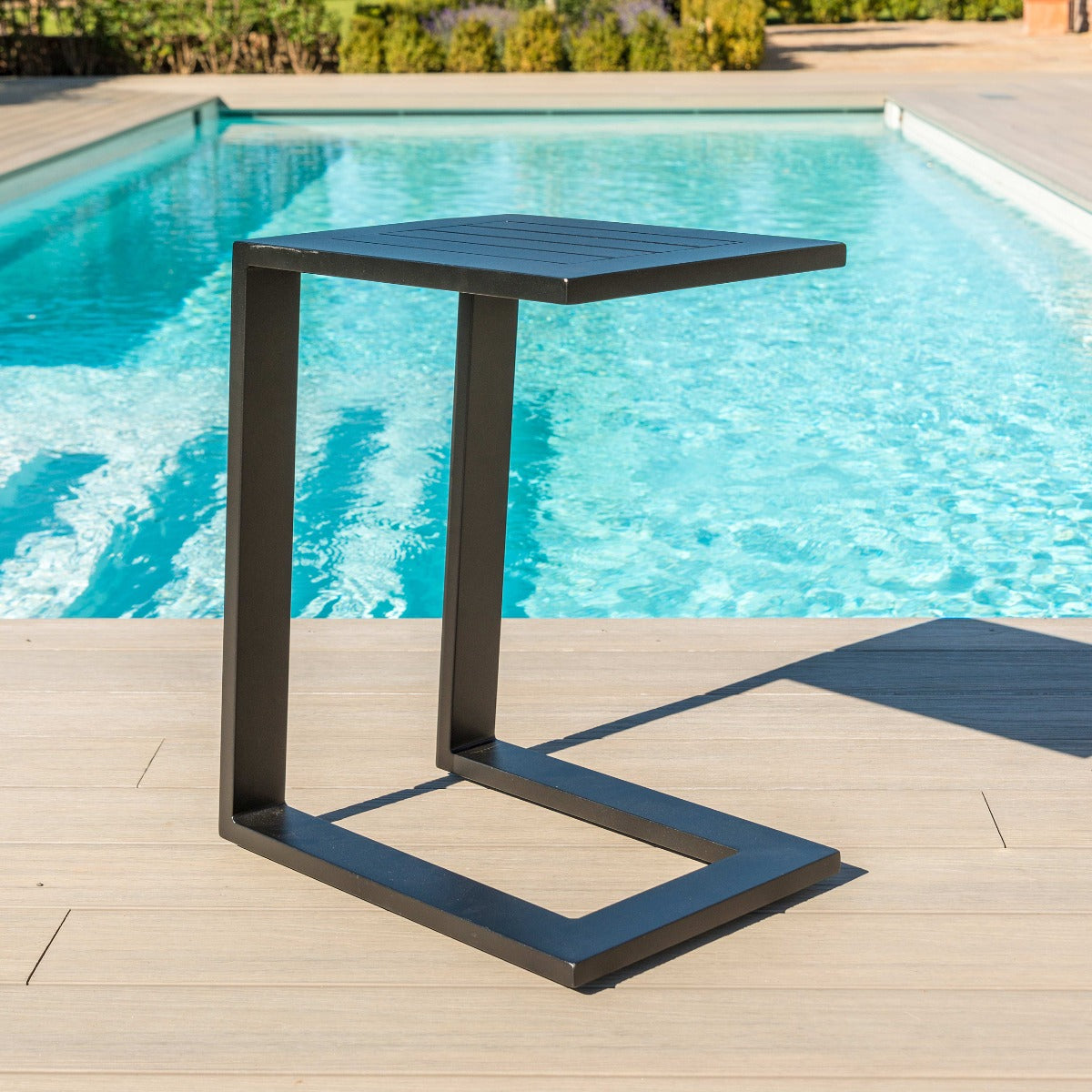 Aluminium Side Table in Black