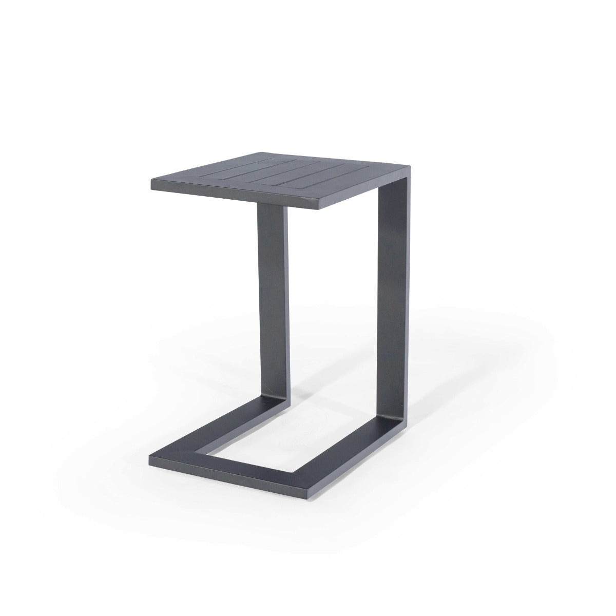 Aluminium Side Table in Grey