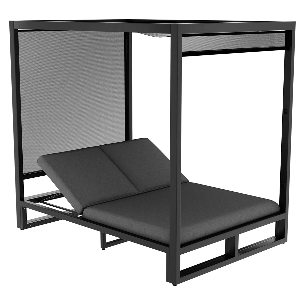 Allure Cabana Double Sunlounger in Charcoal