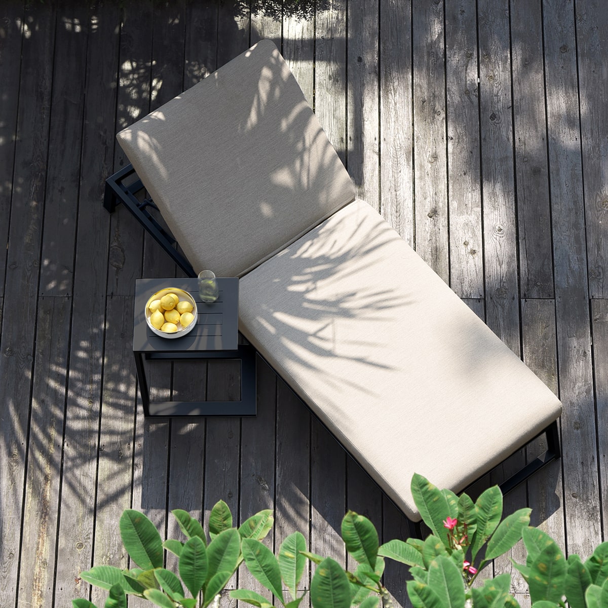 Allure Sunlounger in Oatmeal