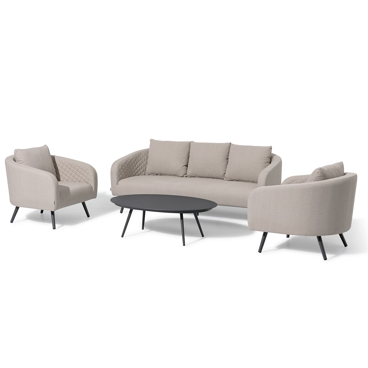 Ambition 3 Seat Sofa Set in Oatmeal