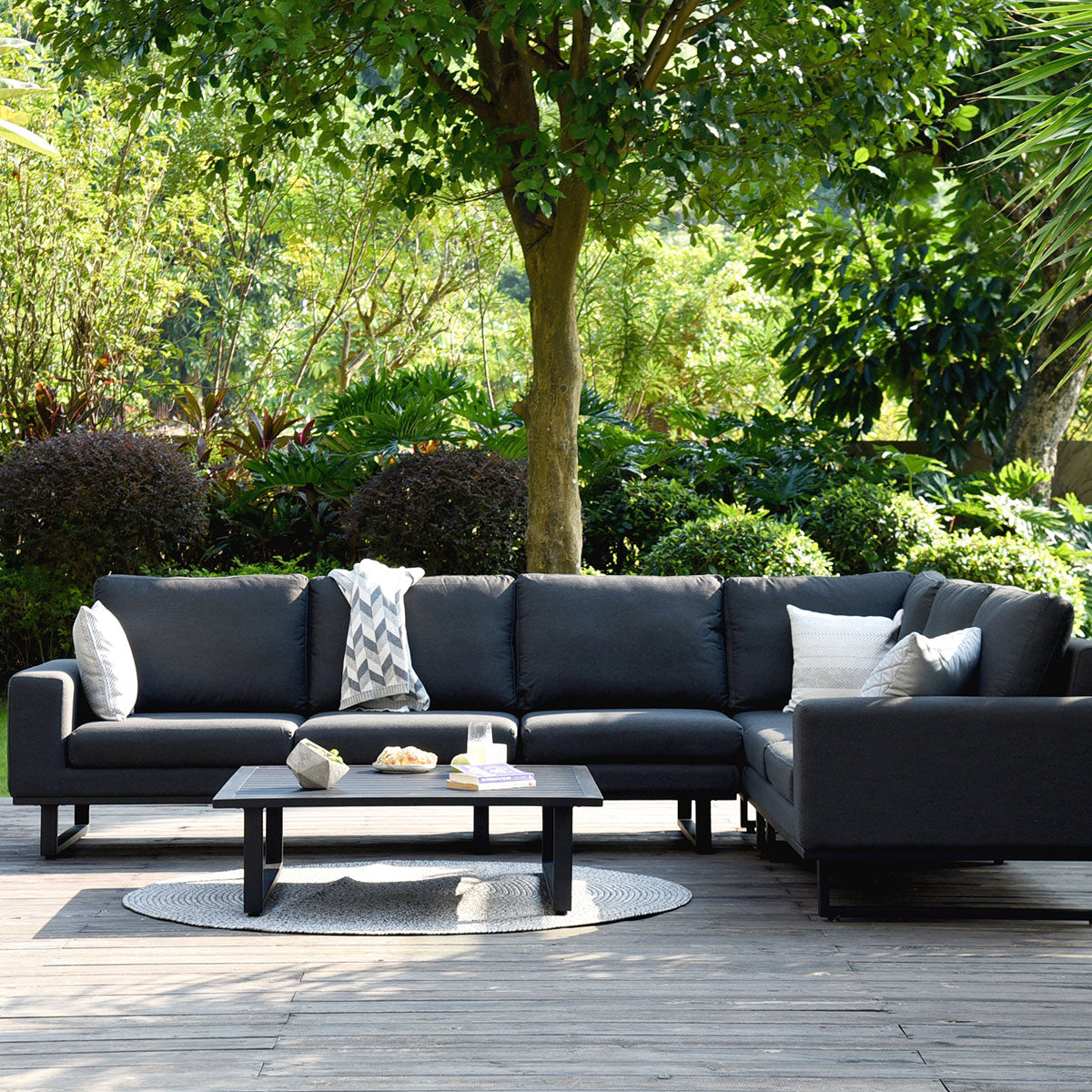 Ethos Large Corner Sofa Group in Charcoal