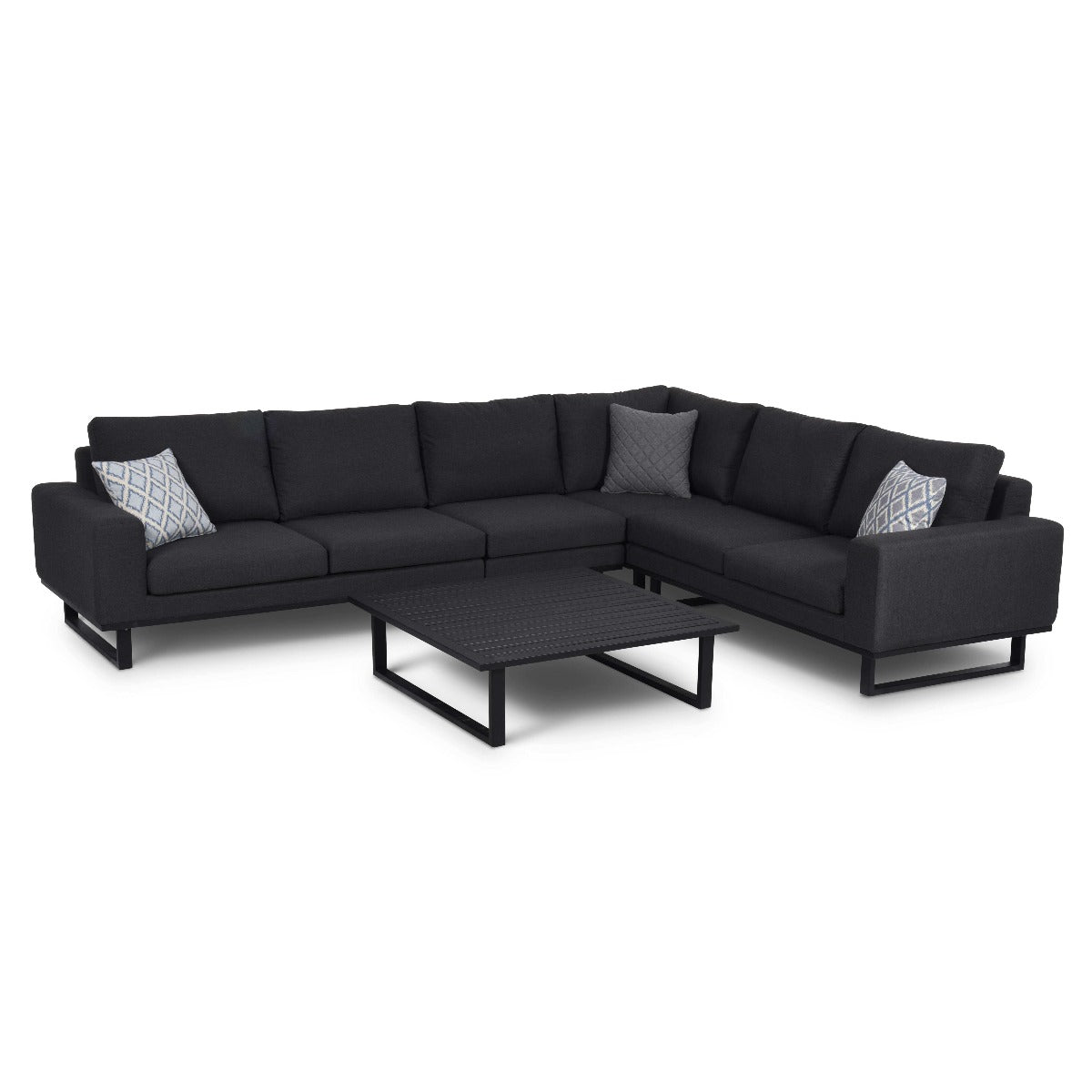 Ethos Large Corner Sofa Group in Charcoal