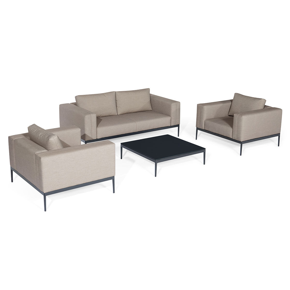 Eve 2 Seat Sofa Set in Taupe