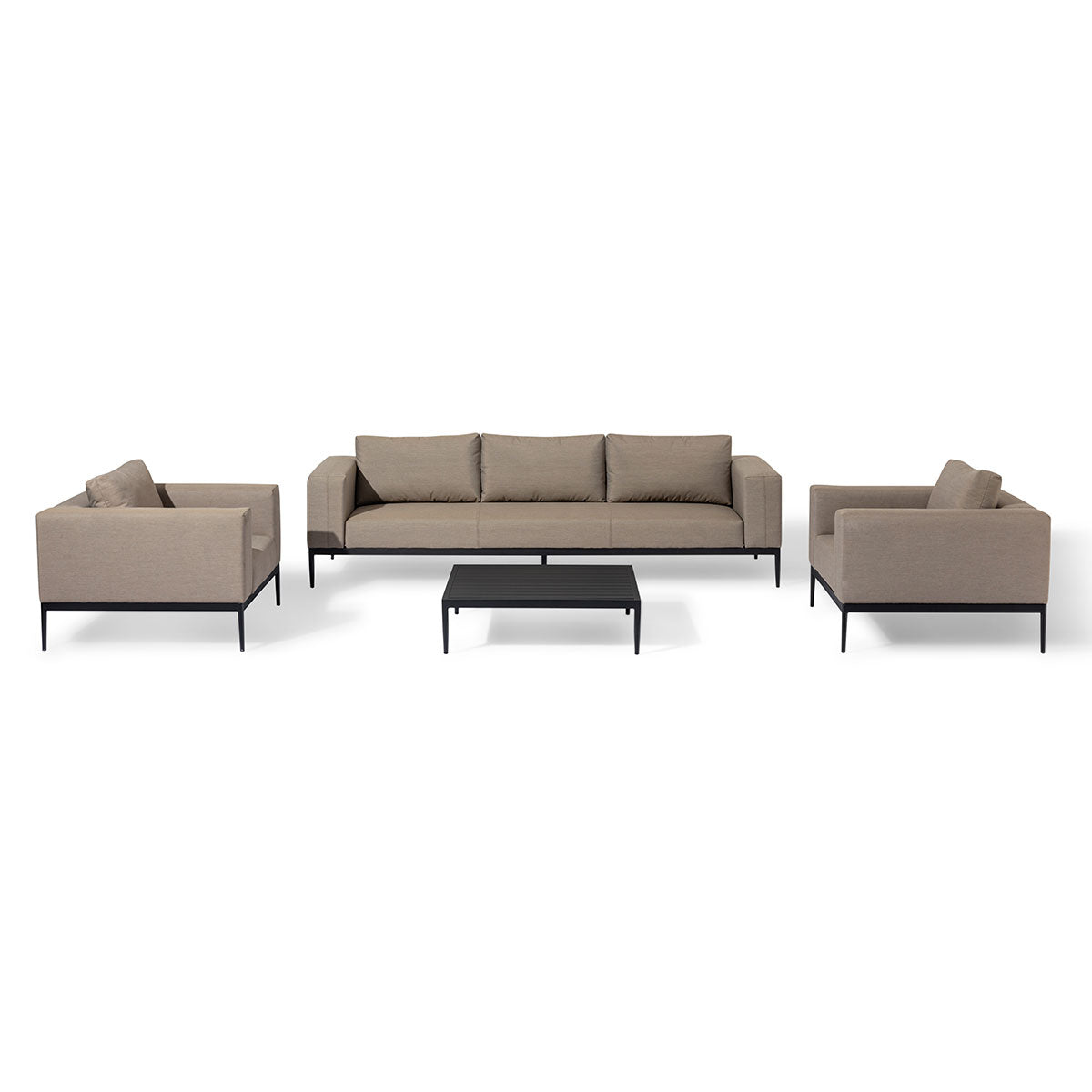 Eve 3 Seat Sofa Set in Taupe