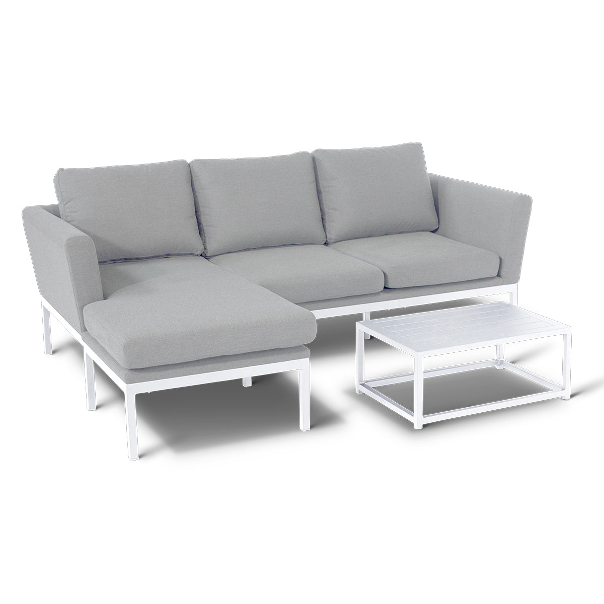 Pulse Chaise Sofa Set in Lead Chine