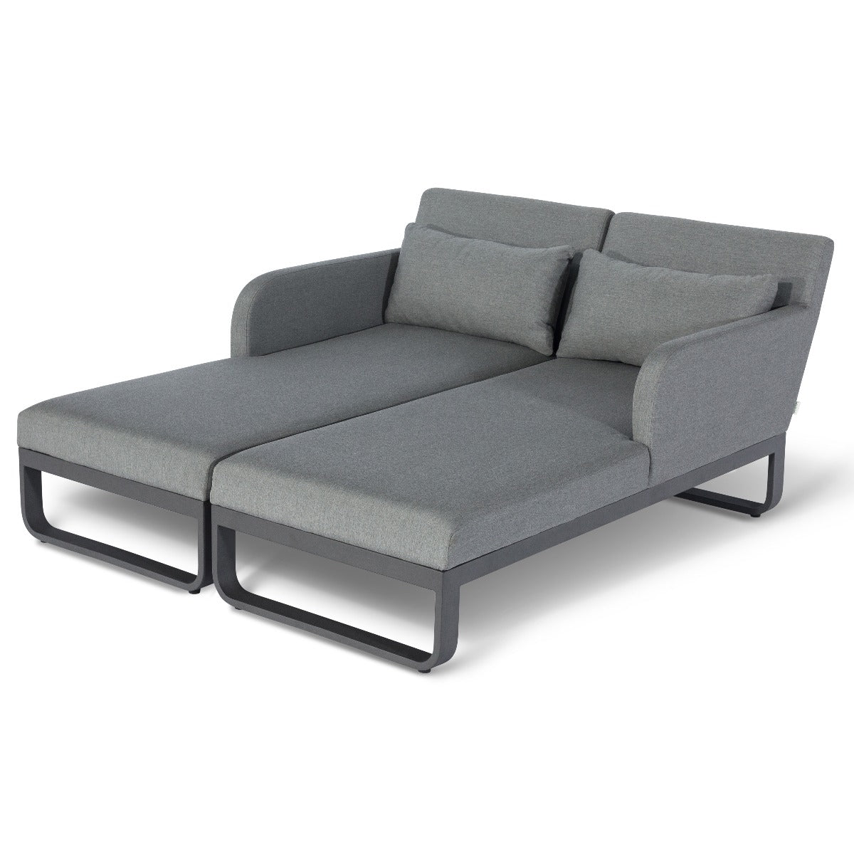 Unity Double Sunlounger in Flanelle