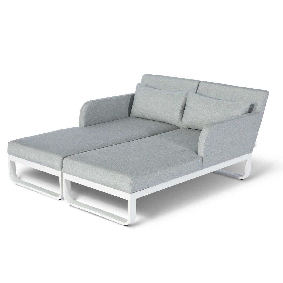 Unity Double Sunlounger in Lead Chine