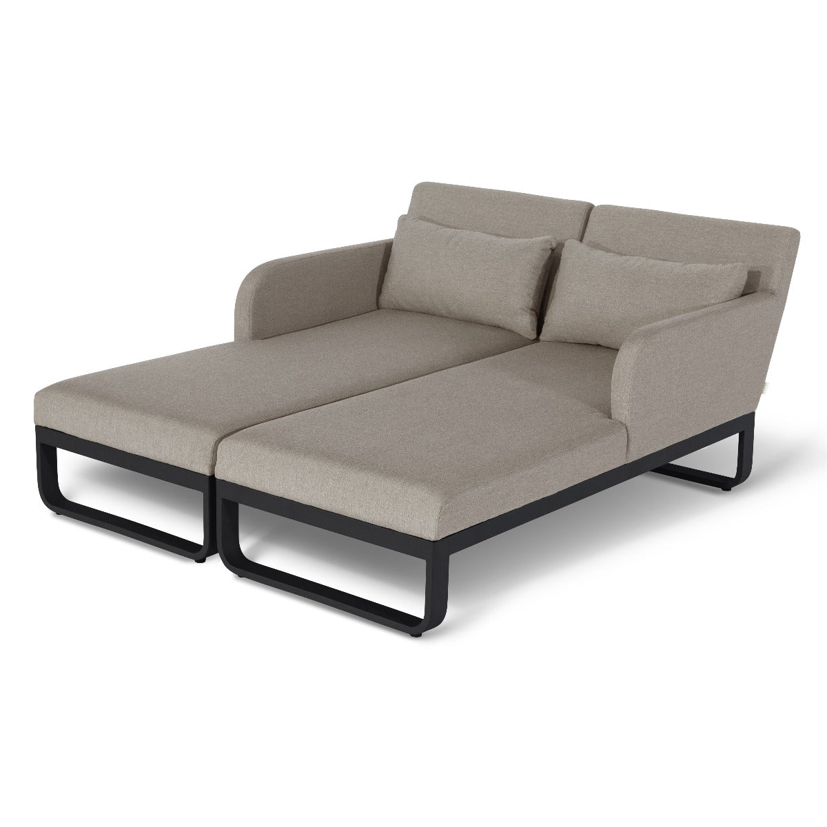 Unity Double Sunlounger in Taupe