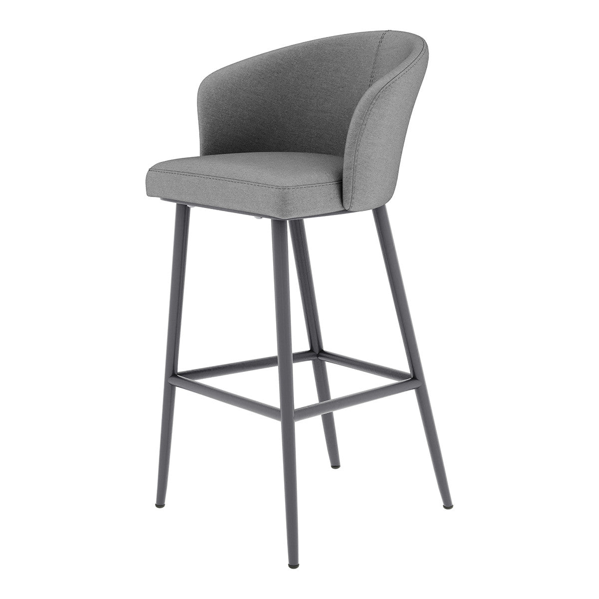 Fabric Zen Bar Stool - Flanelle