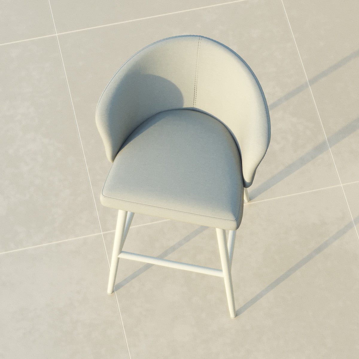 Fabric Zen Bar Stool - Lead Chine