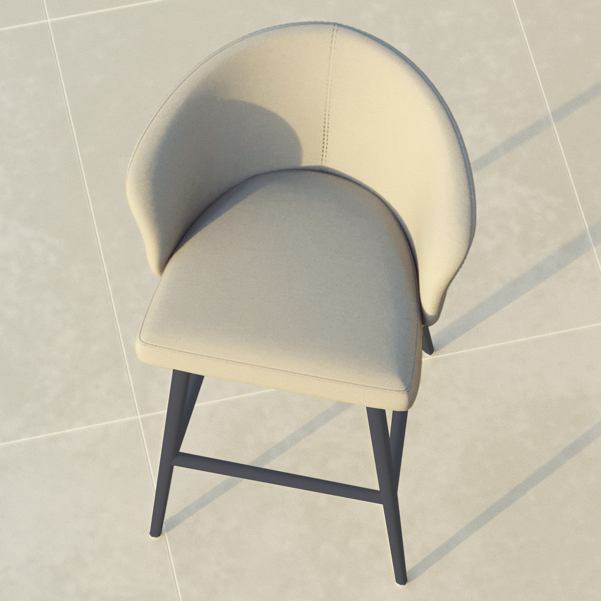 Fabric Zen Bar Stool - Oatmeal