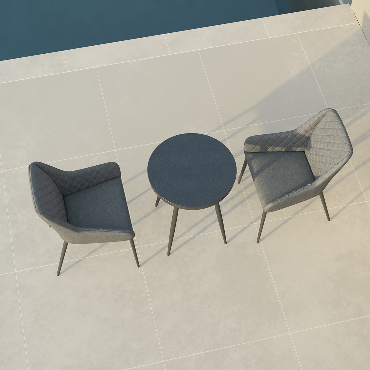 Zest 2 Seat Bistro Set in Flanelle