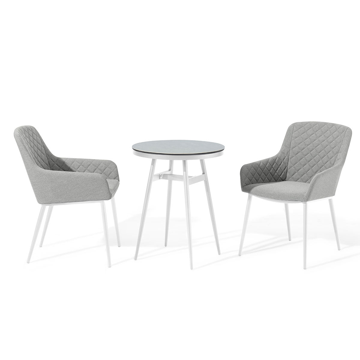 Zest 2 Seat Bistro Set in Lead Chine