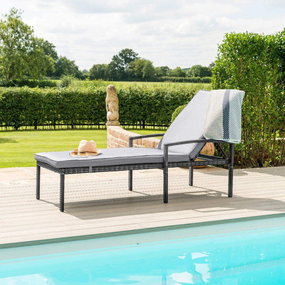 Austin Sunlounger in Grey